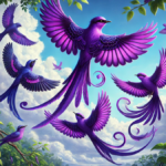 purple birds